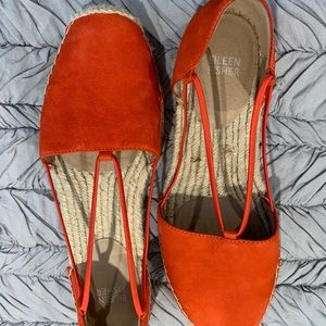 Eileen Fischer brand new suede espadrille.sz 8.5